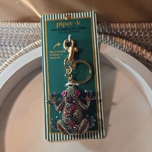 Piper + K Multicolor Frog Keychain